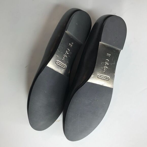 Cole Haan Sz 6.5 Black Leather Ballet Flat Nike - Picture 4 of 5